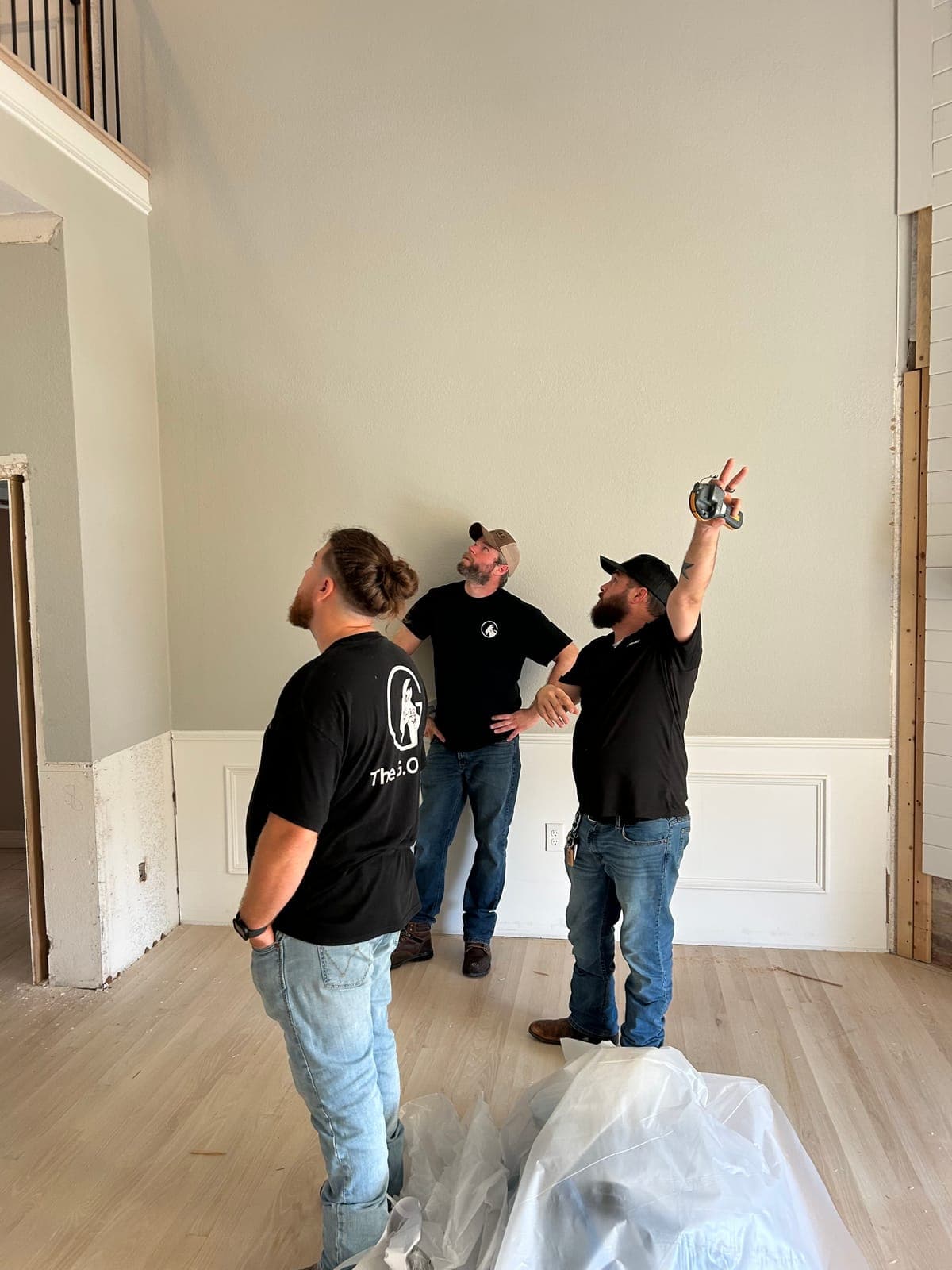 GOAT Home Services crew on a restoration job site